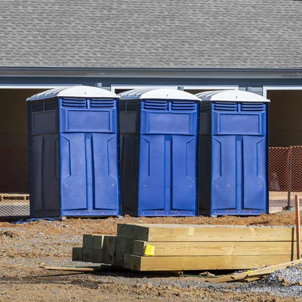 how often are the portable restrooms cleaned and serviced during a rental period in Wolfeboro NH